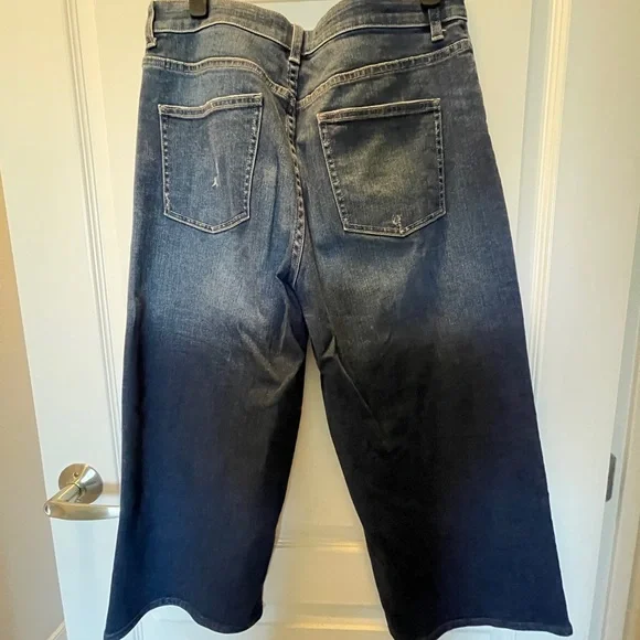 Uniqlo jeans high rise wide cropped Size 29 - Picture 5 of 11